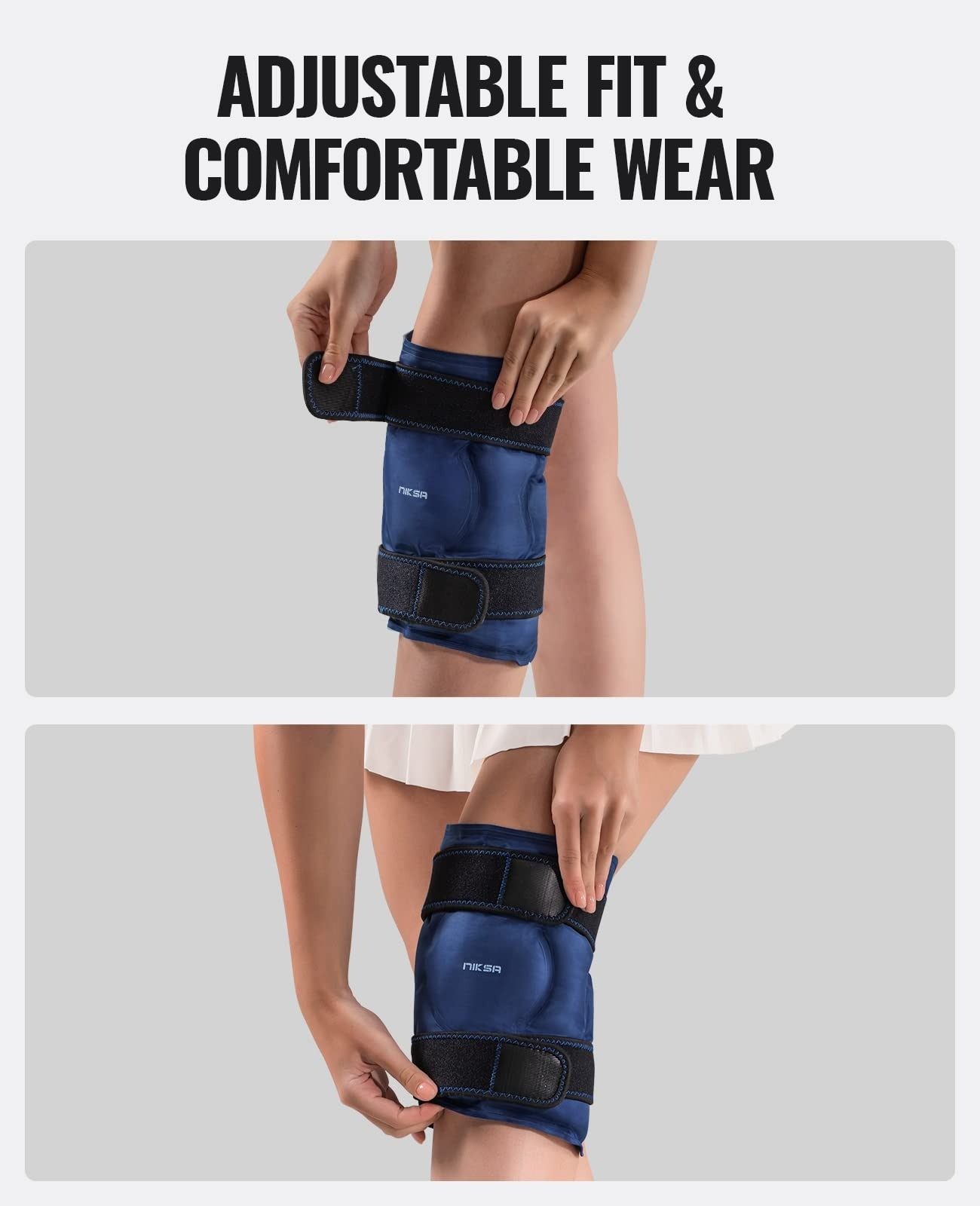 adjustable fit of niksa ice pack