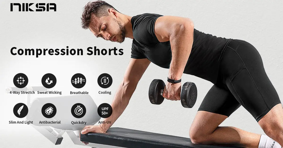 NIKSA Men's sports compression shorts