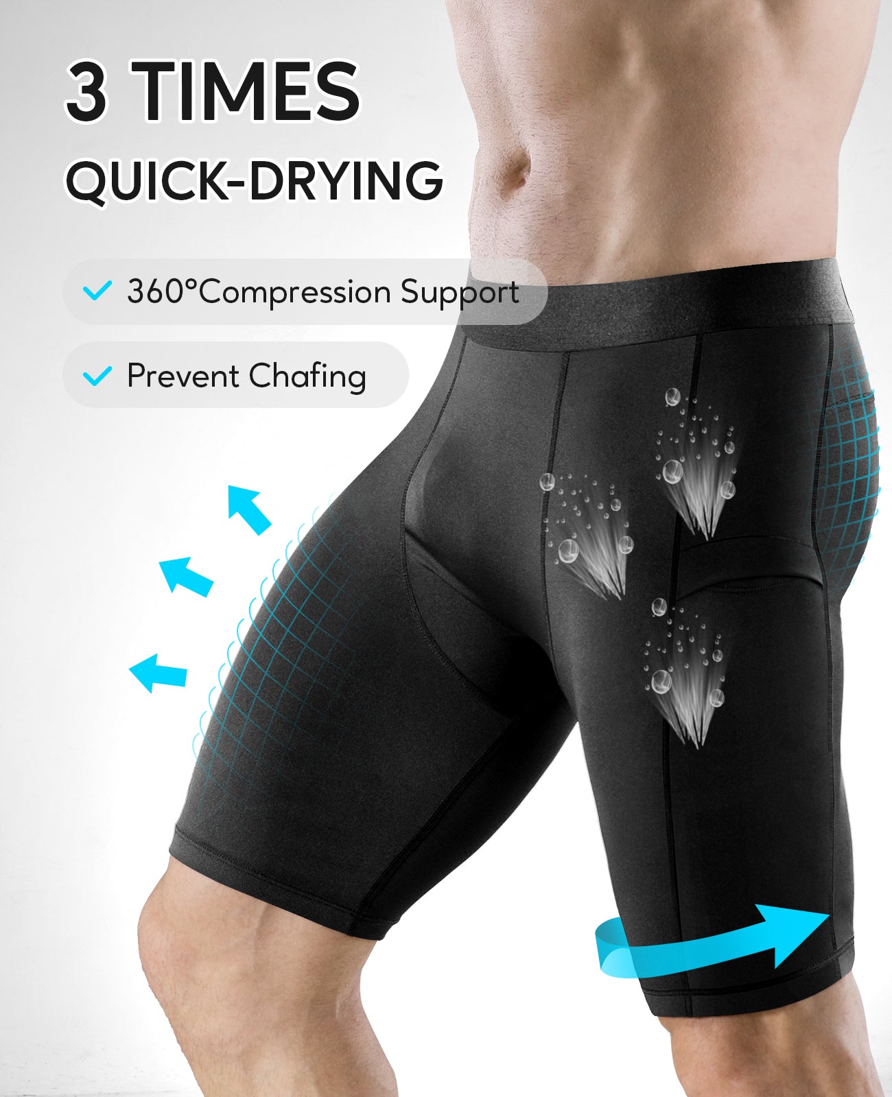 High Performance Niksa Compression Shorts Pant Men Pack