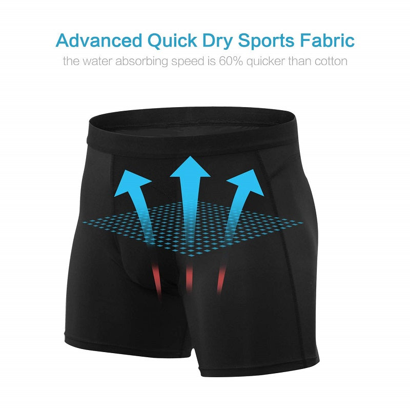 Niksa Men's Sport Performance Mesh Boxer Brief Underwear 3 pack