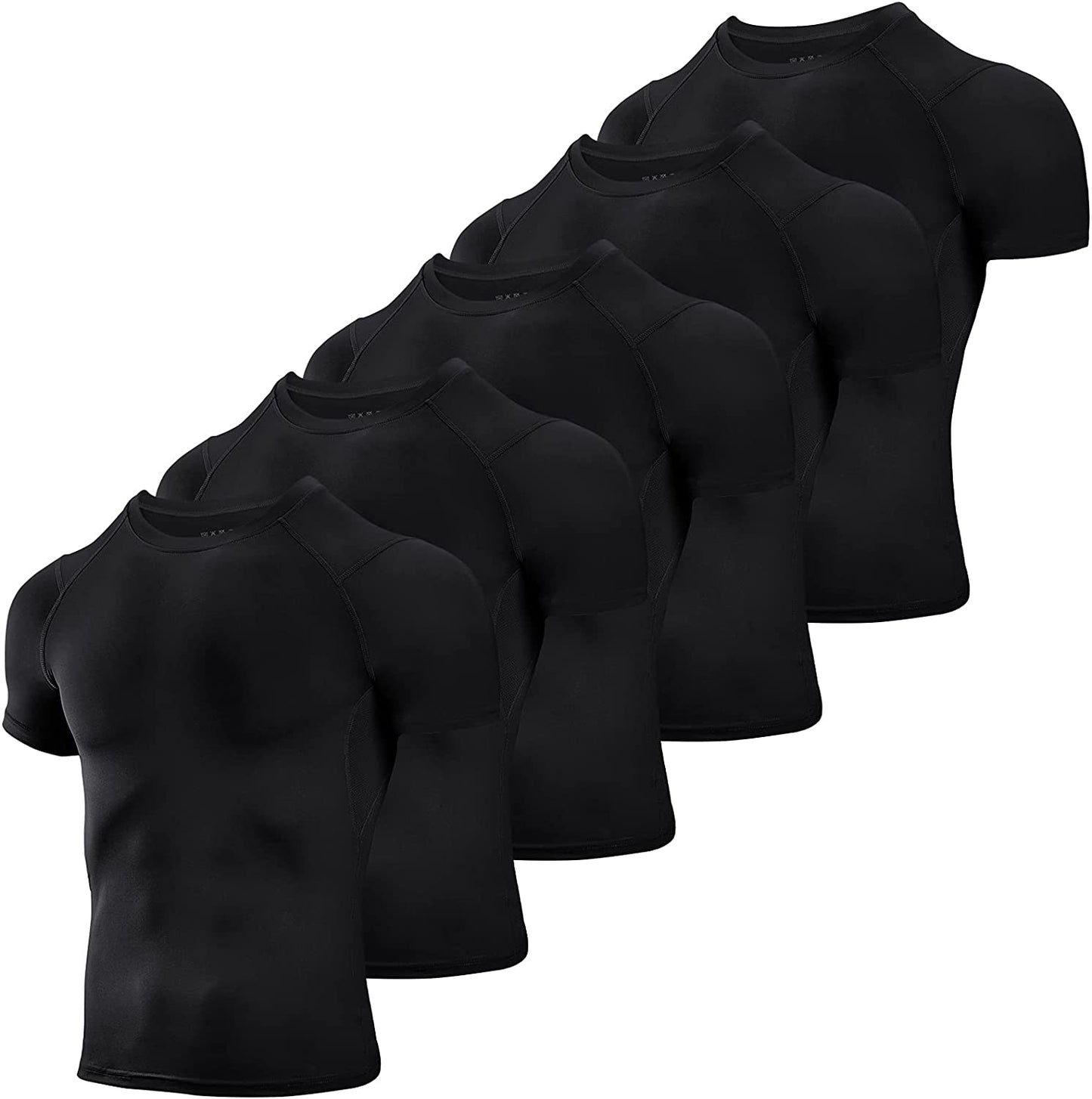 Men's Compression Tops Cool Dry Workout T-shirts 01