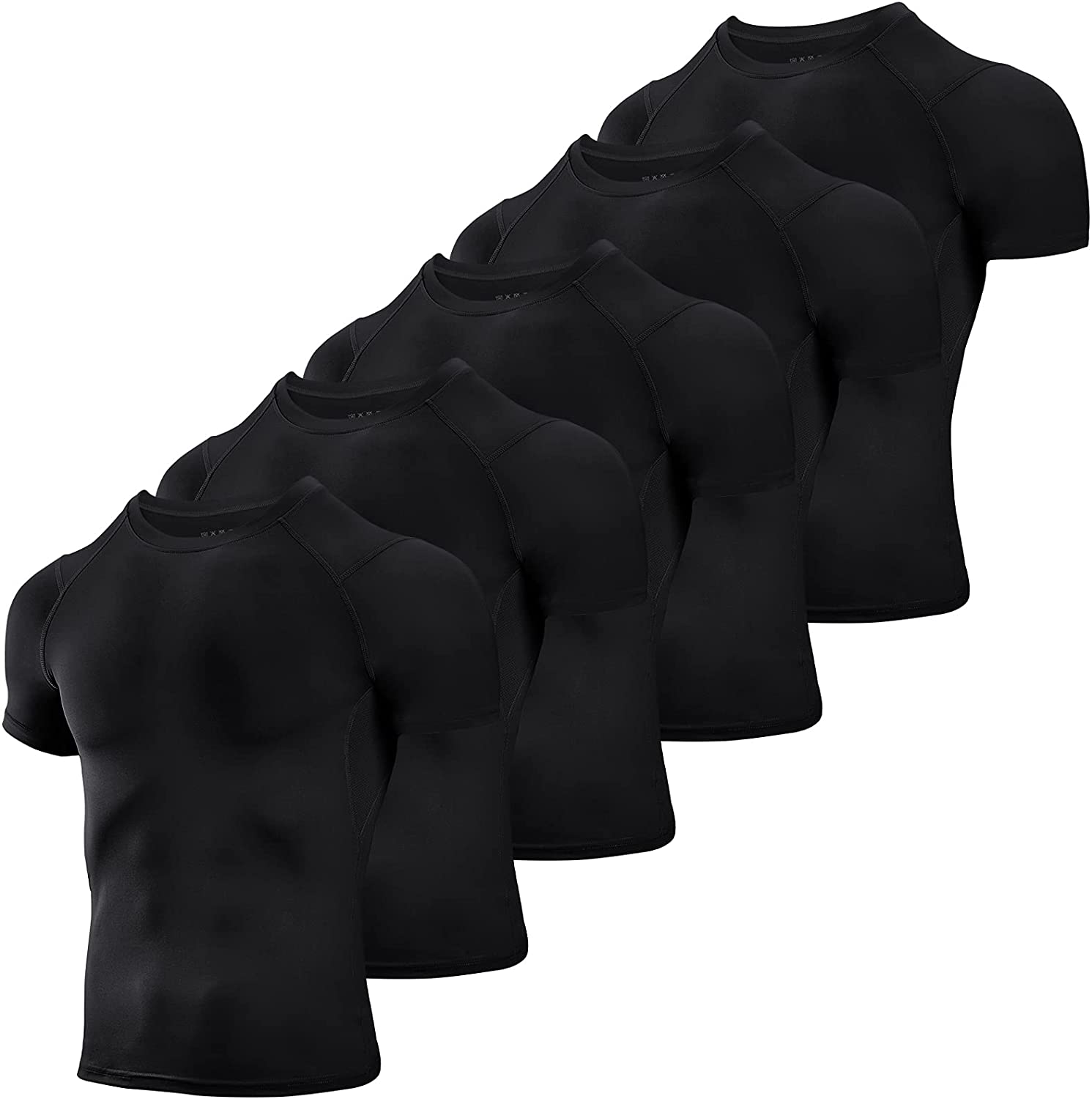 Men's Compression Tops Cool Dry Workout T-shirts 01