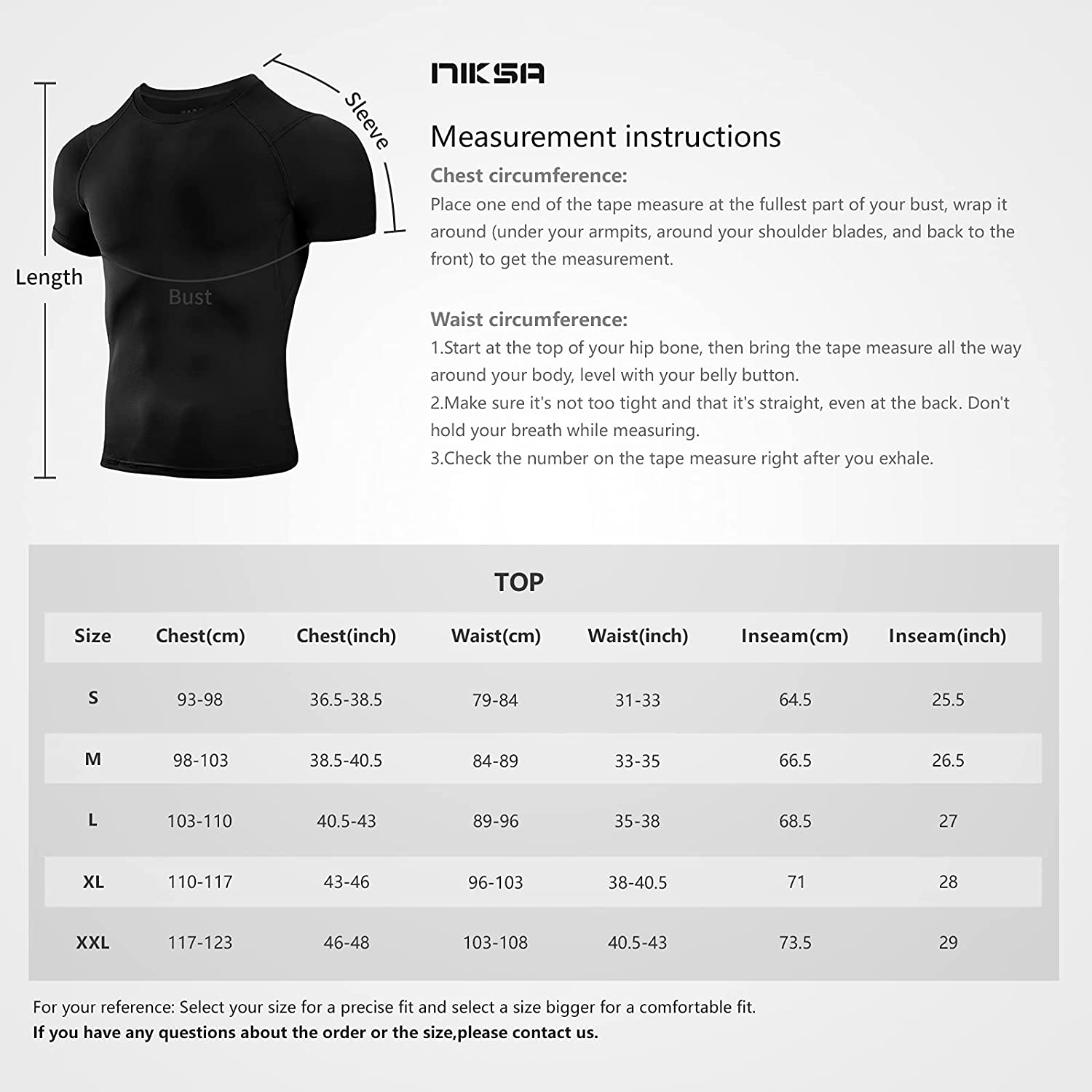 Niksa Cool Dry Compression Workout 3 Pack Shirts 06