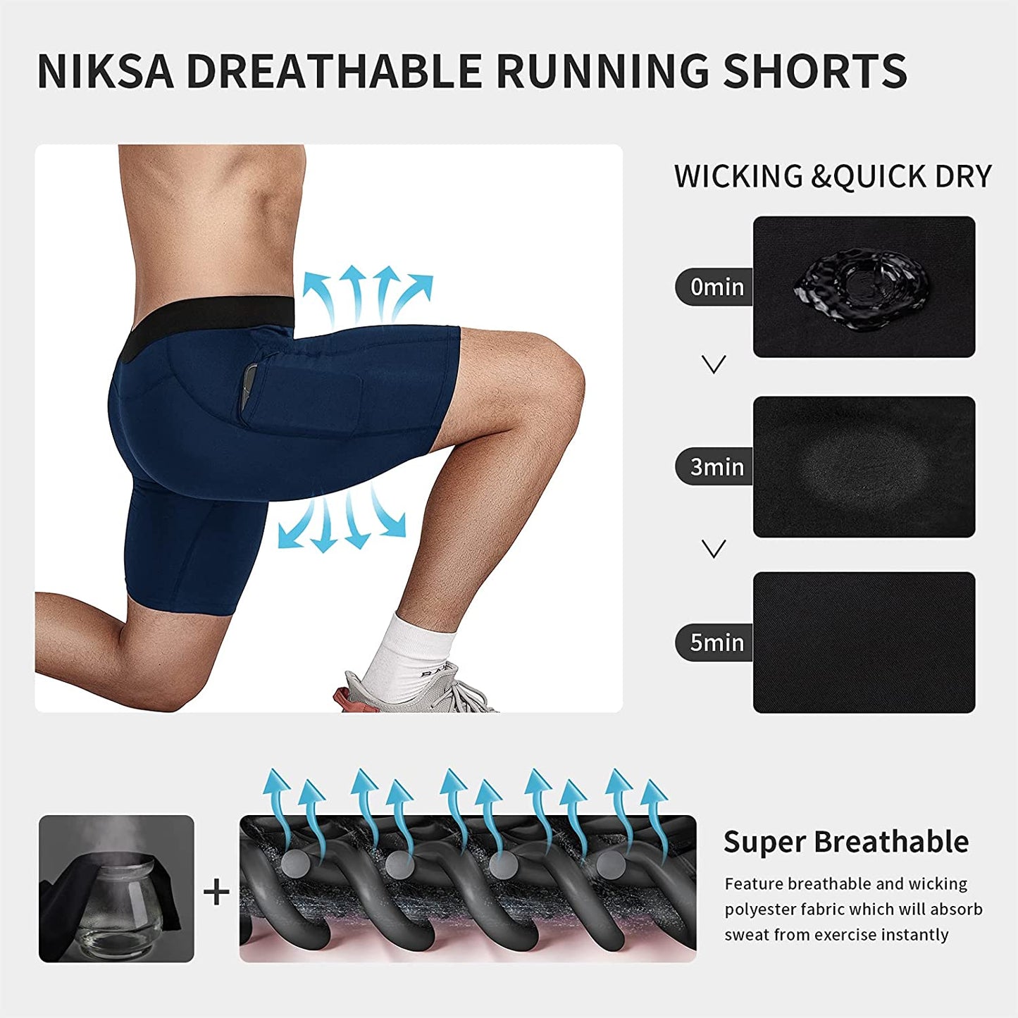 NIKSA performance compression athletic shorts 04