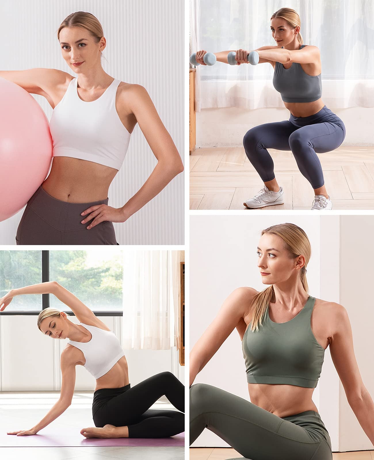 enjoy yoga with niksa sports bras for women padded align tank top